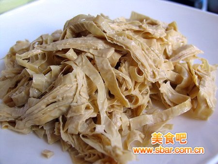 寻常居家菜 拌鲜豆腐皮